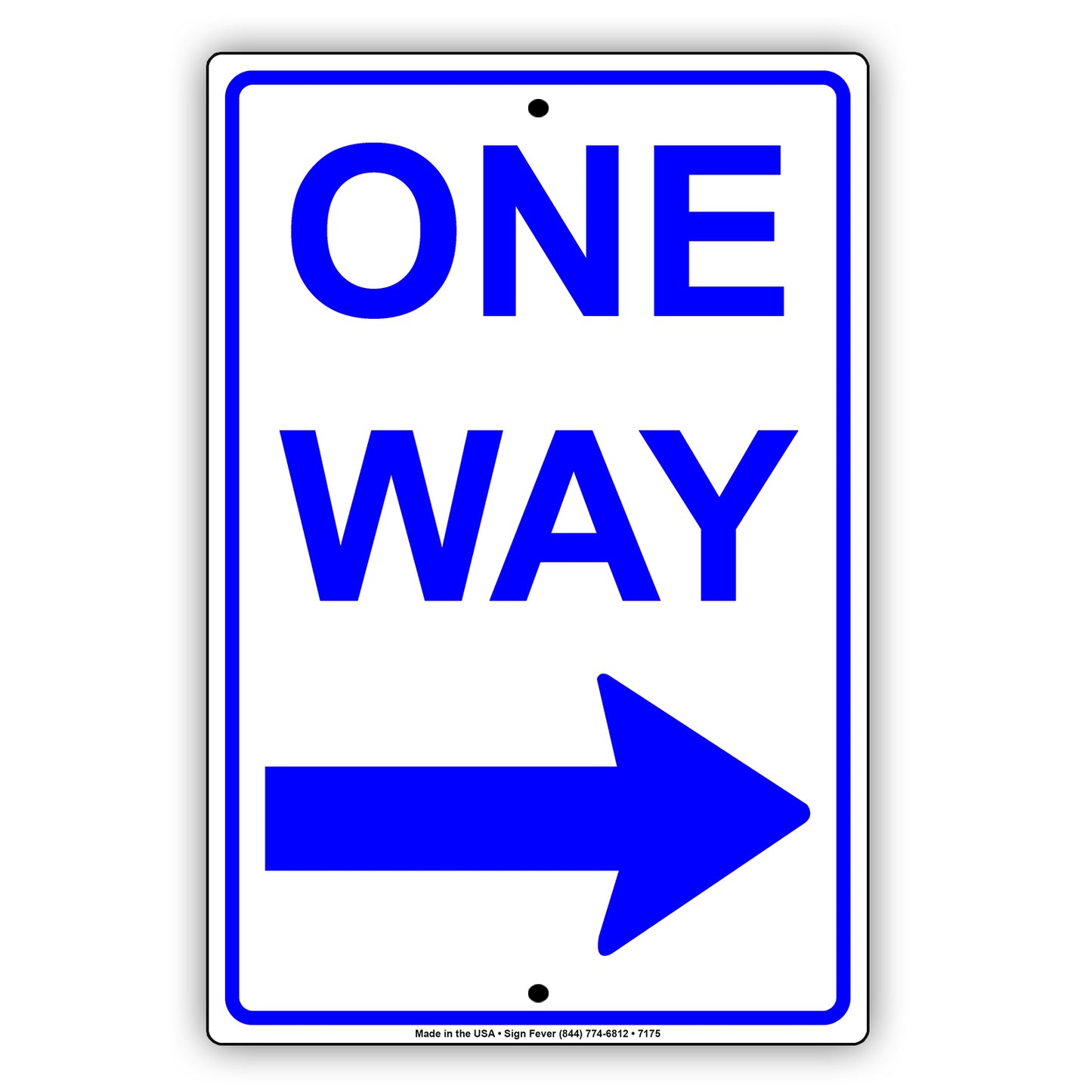 One Way Right Arrow Road Highway Traffic Market Notice Aluminum Metal Sign Plate