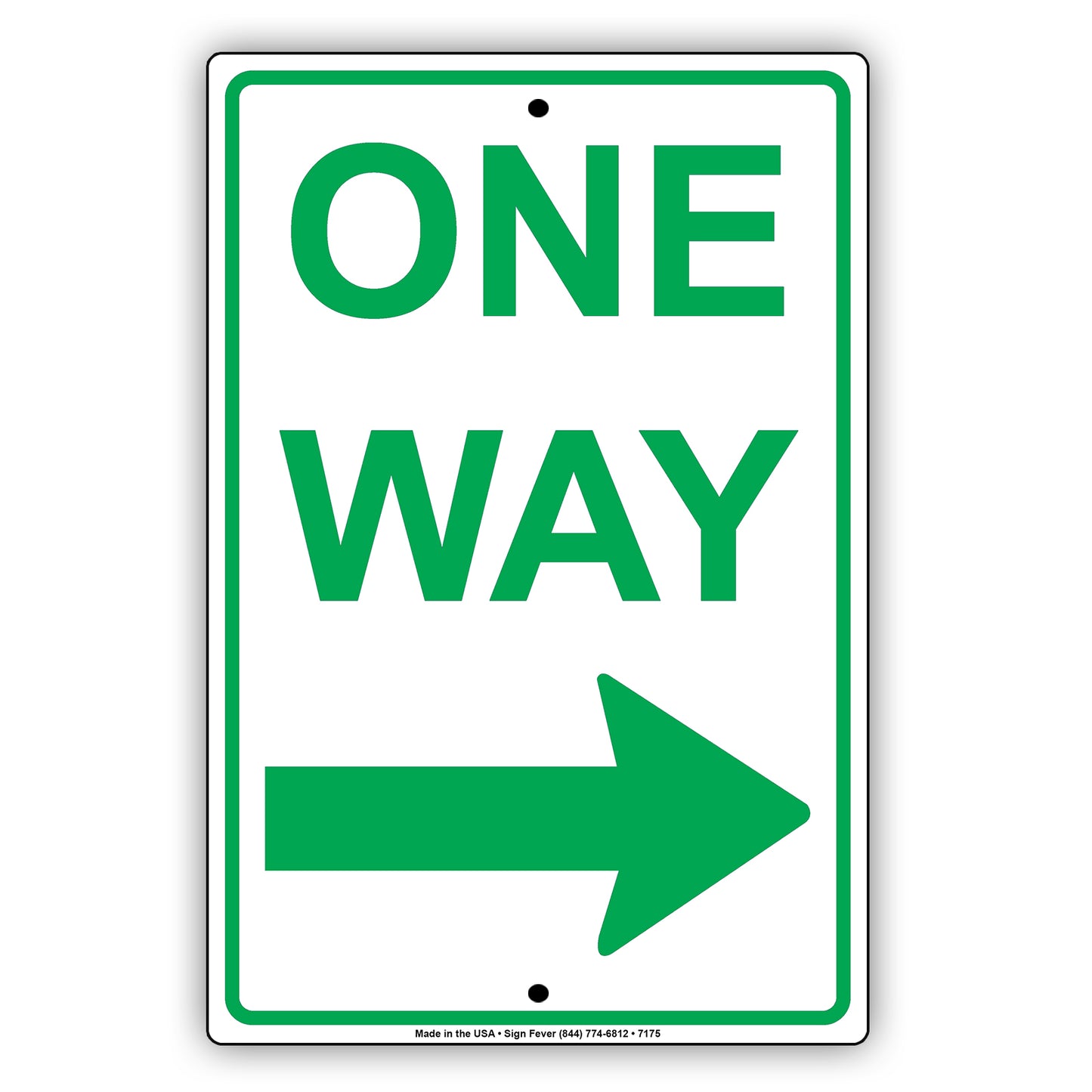 One Way Right Arrow Road Highway Traffic Market Notice Aluminum Metal Sign Plate