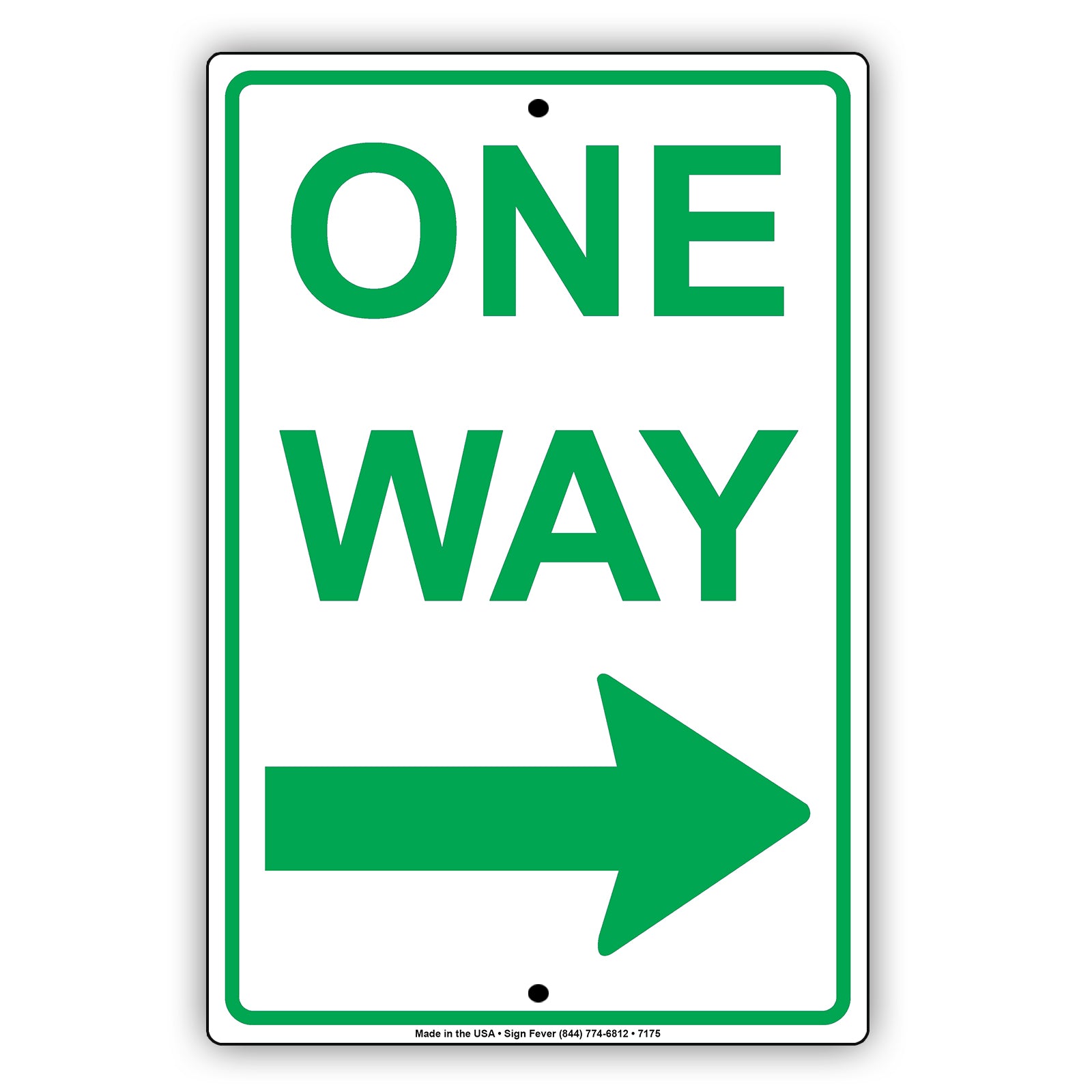 One Way Right Arrow Road Highway Traffic Market Notice Aluminum Metal Sign Plate