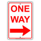 One Way Right Arrow Road Highway Traffic Market Notice Aluminum Metal Sign Plate