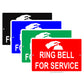 Ring Bell For Service Clipart Hotel Office Notice Aluminum Metal Sign Plate