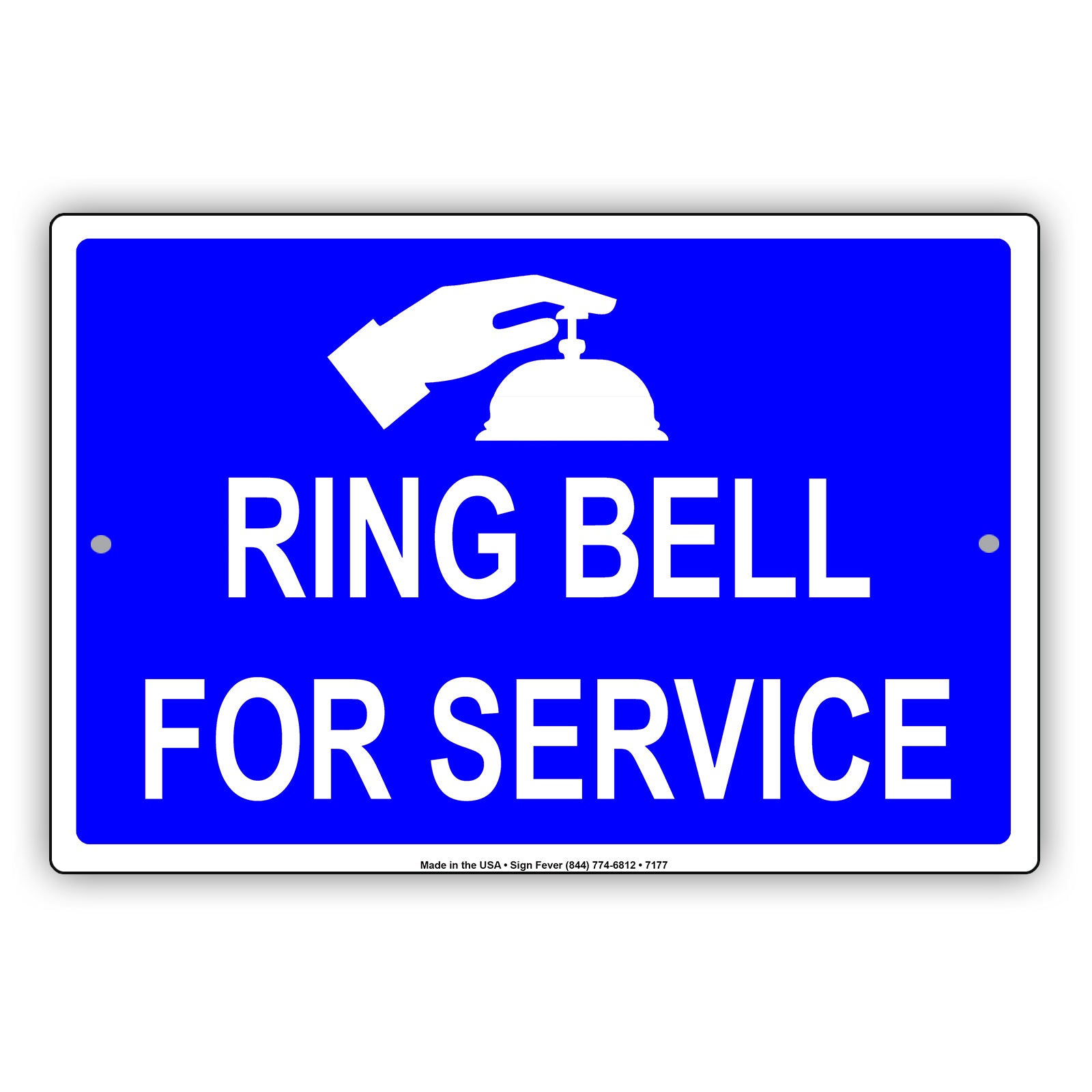 Ring Bell For Service Office Room Service Sign | Aluminum Sign - Sign Fever