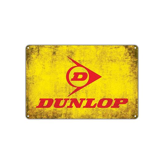 Dunlop Tyres Tires Automobiles Cars Vintage Wall Decor Art Shop Store Man Cave Bar Garage Aluminum