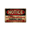 Notice Indian Parking Only All Others Will Be Scrapped Funny Novelty Vintage Retro Aluminum