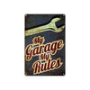 My Garage My Rules Vintage Retro Novelty Collectibles Wall Decor Art Shop Man Cave Bar Aluminum