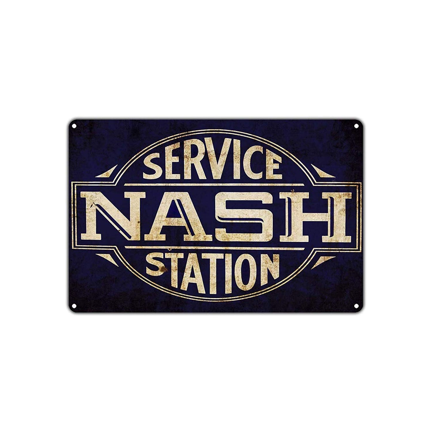 Nash Service Station Gas Oil Vintage Retro Wall Decor Art Auto Shop Cave Bar Aluminum