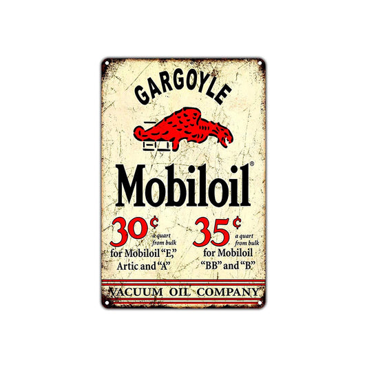 Gargoyle Mobiloil Vacuum Oil Company Novelty Vintage Retro Wall Decor Art Shop Mart Aluminum