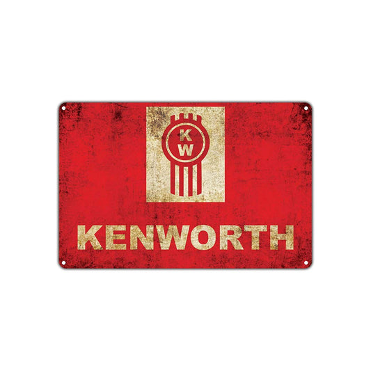 Kenworth American Truck Manufacturing Company Vintage Retro Wall Shop Man Cave Bar Garage Aluminum