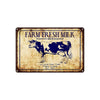 Pasteurized and Homogenized Farm Fresh Milk Le Leche Dairy Illinois 1842 Vintage Decor Art Aluminum