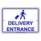 Delivery Entrance Post Office Street Road Aluminum Metal Sign Plate