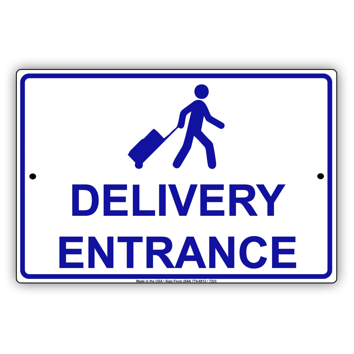 Delivery Entrance Post Office Street Road Aluminum Metal Sign Plate