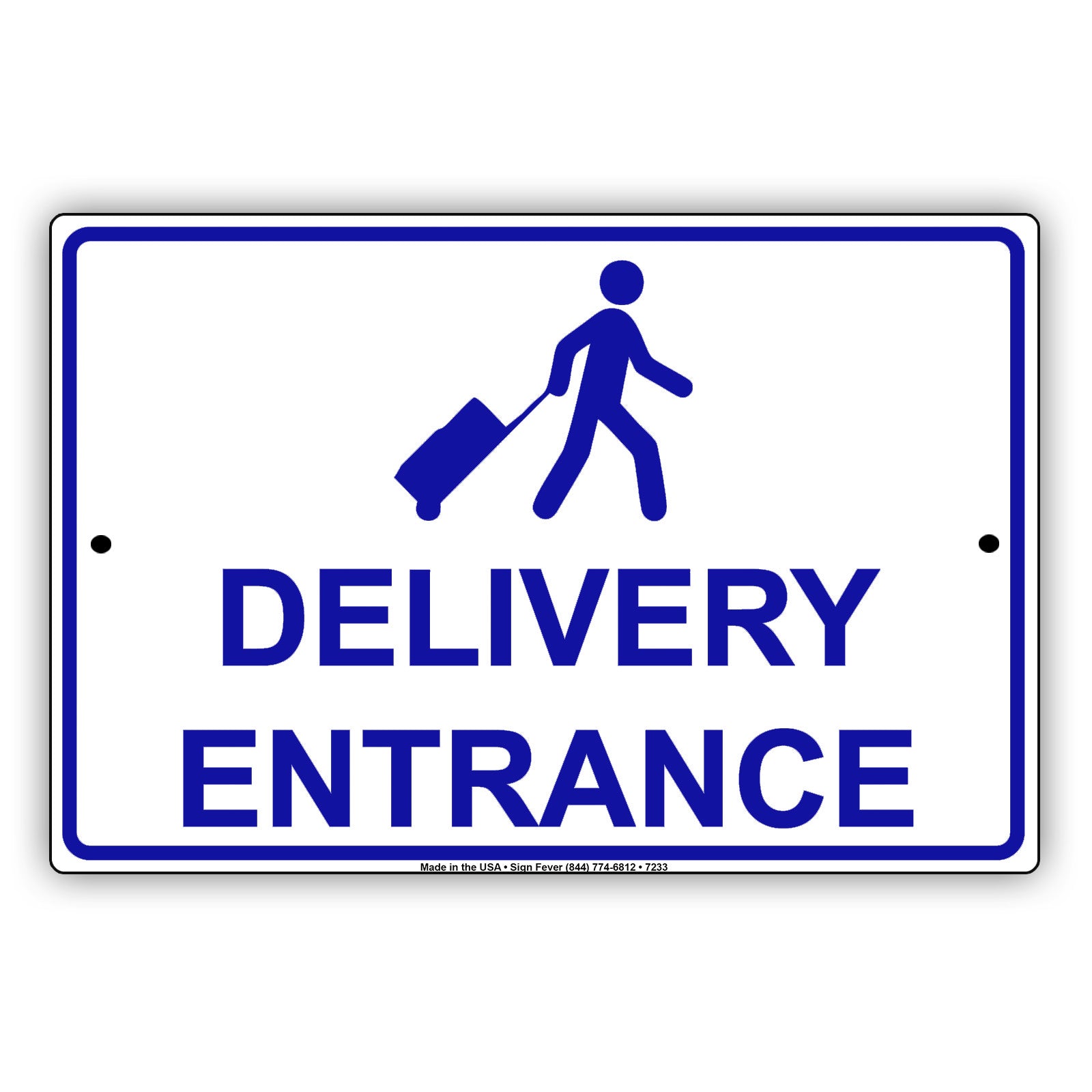 Delivery Entrance Post Office Street Road Aluminum Metal Sign Plate