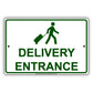 Delivery Entrance Post Office Street Road Aluminum Metal Sign Plate