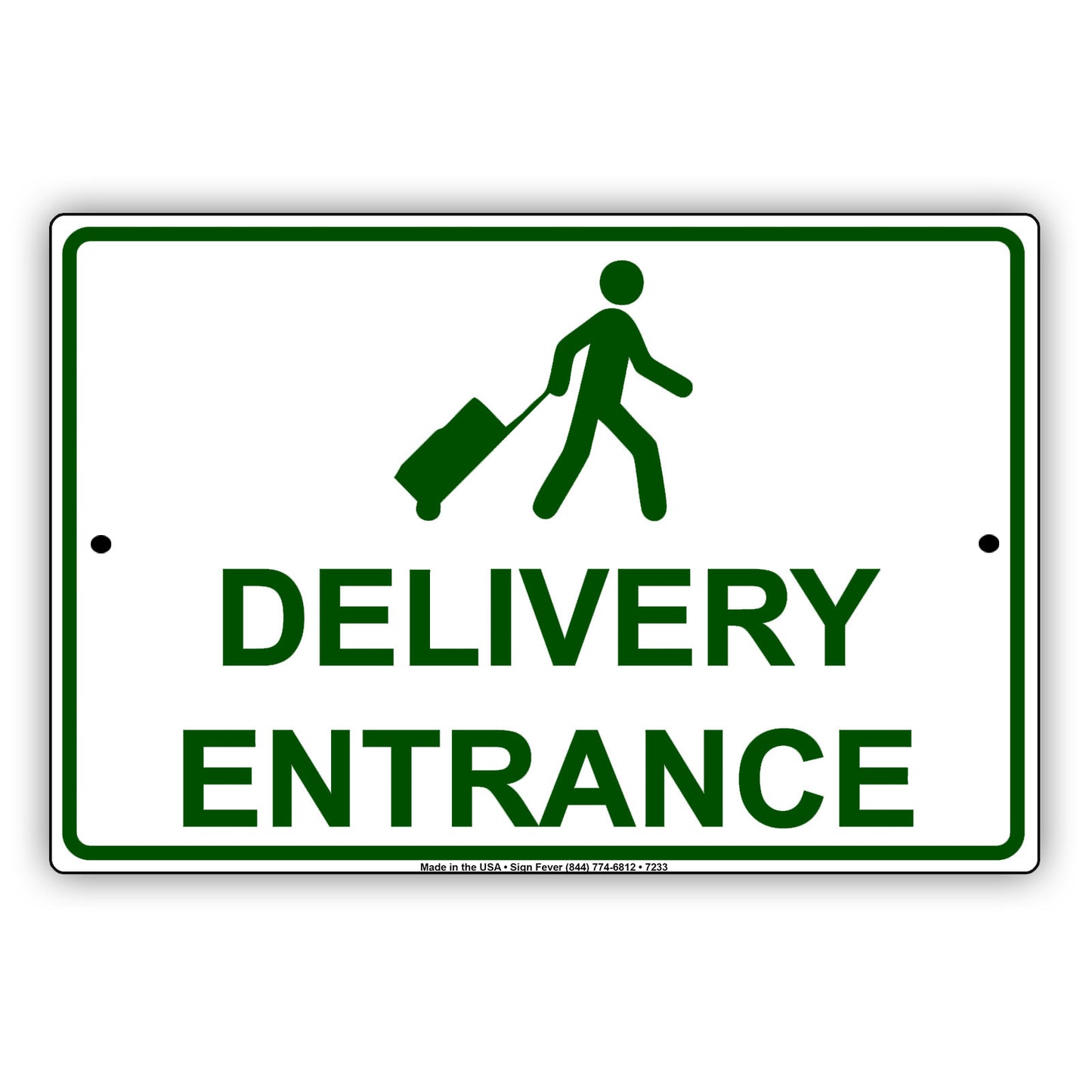 Delivery Entrance Post Office Street Road Aluminum Metal Sign Plate