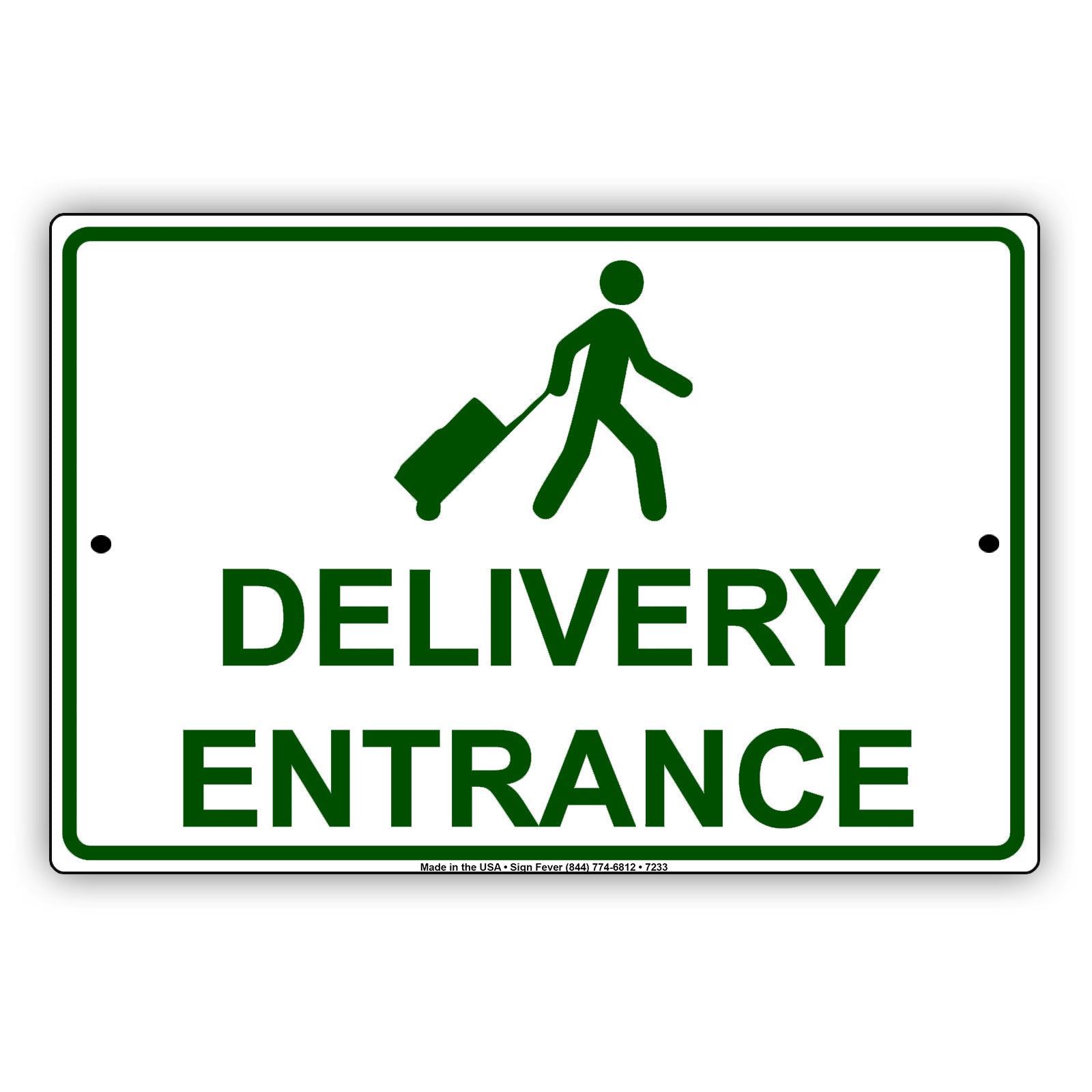 Delivery Entrance Post Office Street Road Aluminum Metal Sign Plate