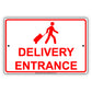 Delivery Entrance Post Office Street Road Aluminum Metal Sign Plate