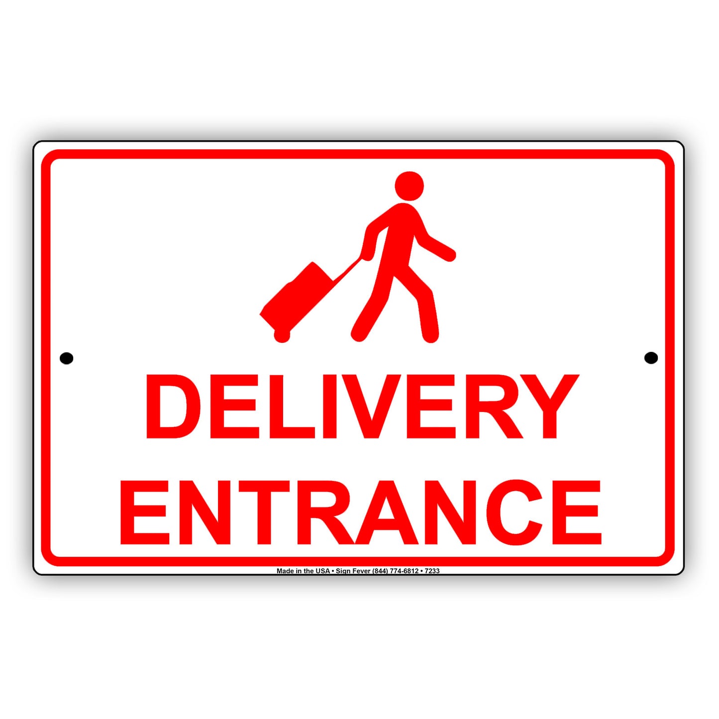 Delivery Entrance Post Office Street Road Aluminum Metal Sign Plate