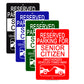 Reserved Parking For Senior Citizen Unauthorized Vehicles Towed Away Aluminum Metal Sign Plate
