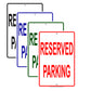 Reserved Parking Private Property Novelty Notice Aluminum Metal Sign Plate