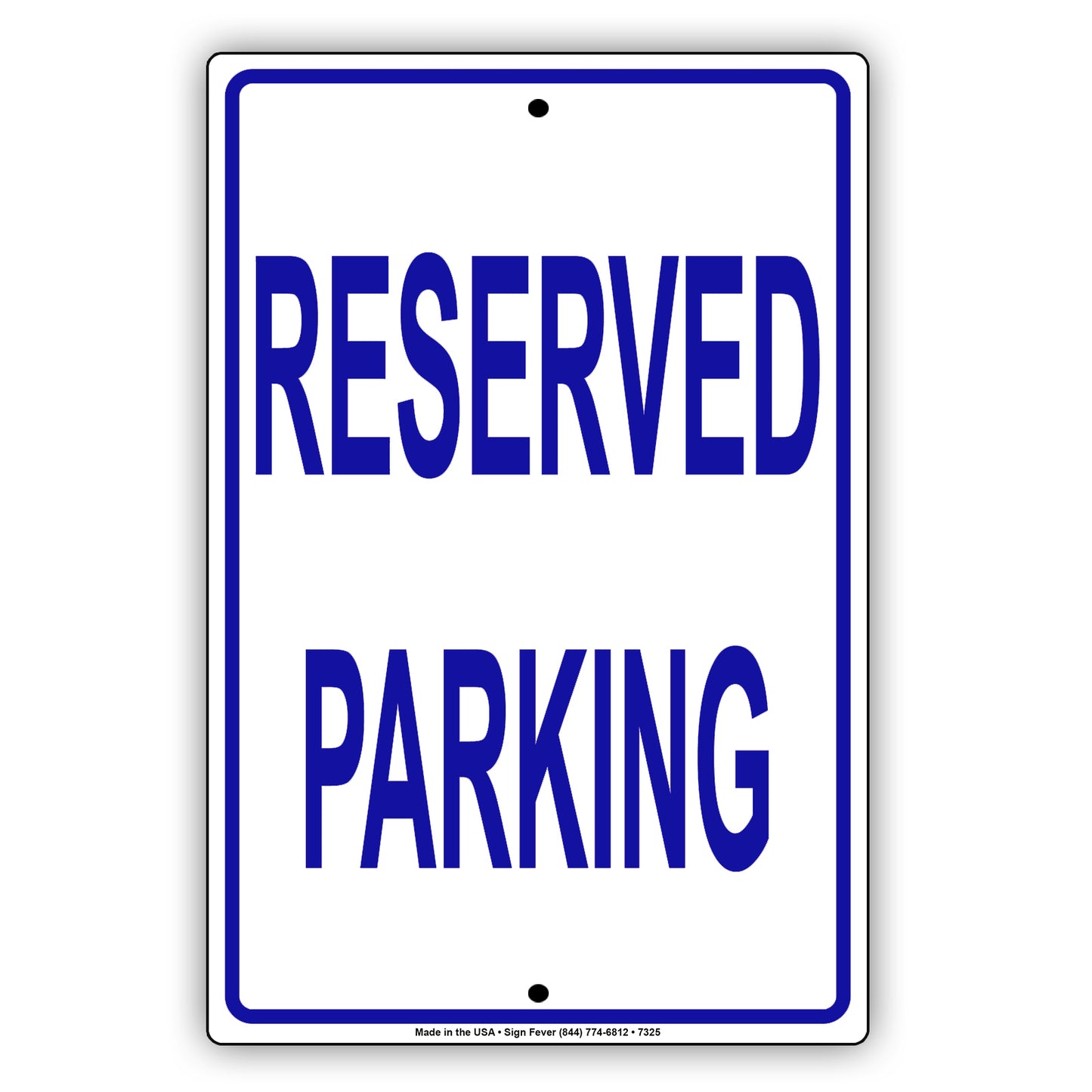 Reserved Parking Private Property Novelty Notice Aluminum Metal Sign Plate