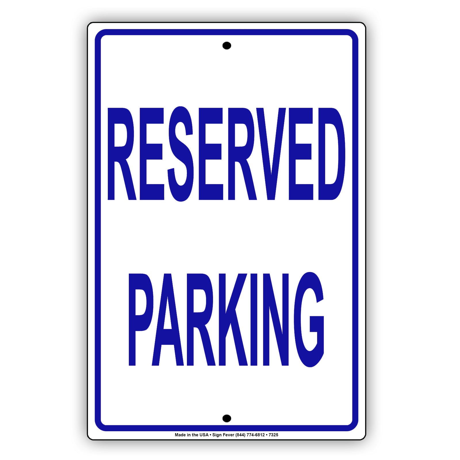 Reserved Parking Private Property Novelty Notice Aluminum Metal Sign Plate
