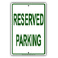 Reserved Parking Private Property Novelty Notice Aluminum Metal Sign Plate