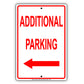 Additional Parking Aluminum Decor Garage Sign