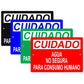 Cuidado Agua No Segura Para Consumo Humano Aluminum Metal Sign Plate