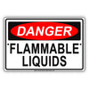 Danger Flammable Liquids Restriction Strictly Prohibited Alert Notice Aluminum Metal Sign Plate