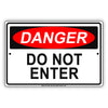 Danger Do Not Enter Restriction Strictly Prohibited Alert Notice Aluminum Metal Sign Plate