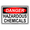 Danger Hazardous Chemicals Restriction Strictly Prohibited Alert Notice Aluminum Metal Sign Plate
