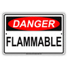 Danger Flammable Restriction Strictly Prohibited Alert Notice Aluminum Metal Sign Plate
