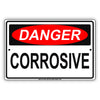 Danger Corrosive Keep Distance Restriction Strictly Prohibited Alert Notice Aluminum Metal Sign Plate