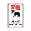 Beware! Guard Border Collie On Duty Dog Sign