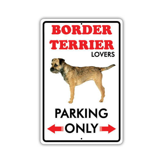 Beware! Guard Border Terrier On Duty Dog Sign