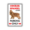 Beware! Guard Cocker Spaniel On Duty Dog Sign