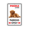 Beware! Guard Poodle On Duty Dog Sign