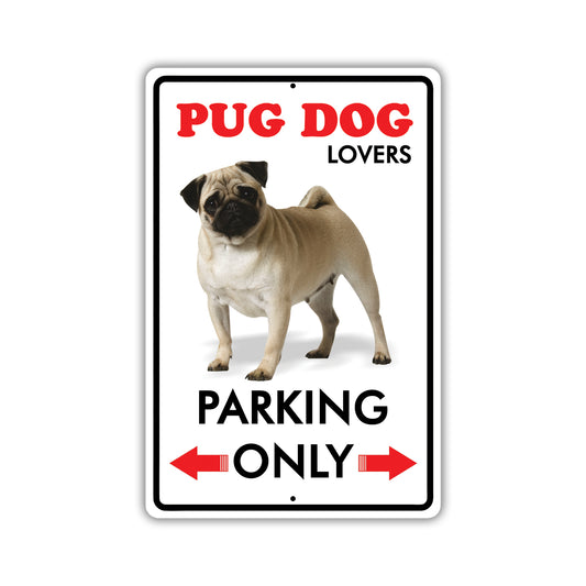 Beware! Guard Pug On Duty Dog Sign