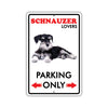 Beware! Guard Schnauzer Dog On Duty Dog Sign