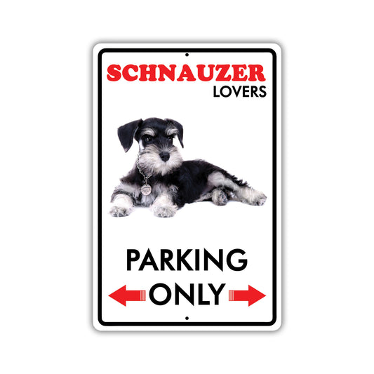 Beware! Guard Schnauzer Dog On Duty Dog Sign