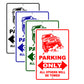 Jeep Parking Only All Others Will Be Towed Aluminum Metal Sign Plate