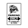 Jeep Parking Only All Others Will Be Towed Aluminum Metal Sign Plate