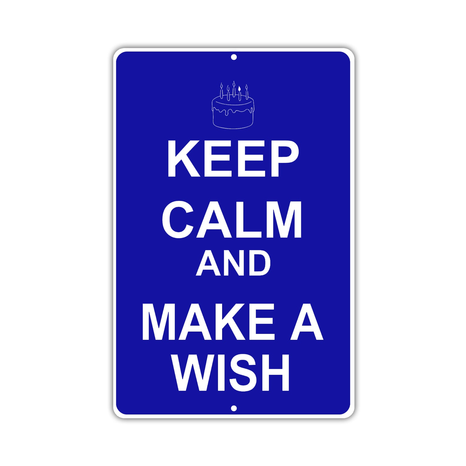 Keep Calm And Make A Wish With Humor Jokes Funny Gags Novelty Caution Alert Warning Aluminum Sign
