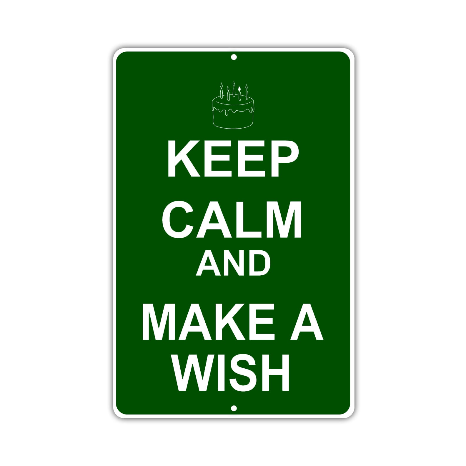 Keep Calm And Make A Wish With Humor Jokes Funny Gags Novelty Caution Alert Warning Aluminum Sign