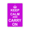 Keep Calm And Carry On With Humor Jokes Funny Gags Novelty Caution Alert Warning Aluminum