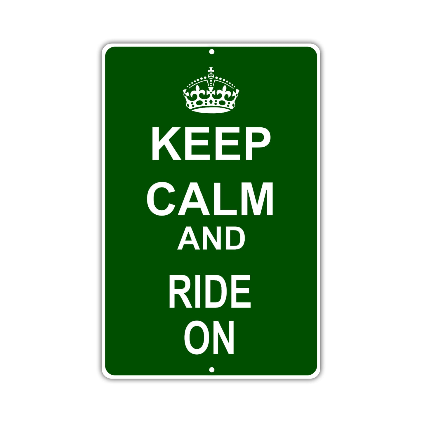 Keep Calm And Ride On With Humor Jokes Funny Gags Novelty Caution Alert Warning Aluminum Sign