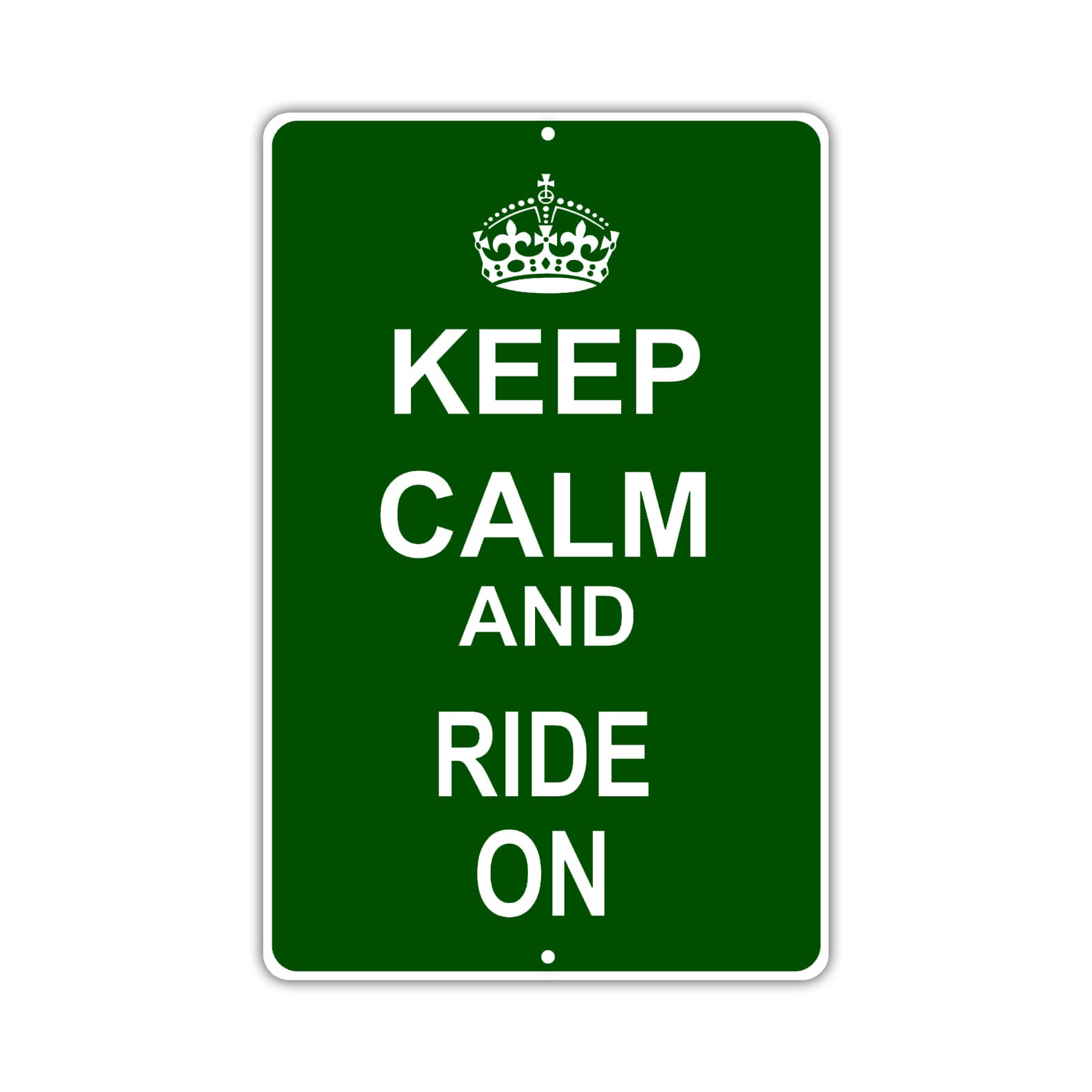 Keep Calm And Ride On With Humor Jokes Funny Gags Novelty Caution Alert Warning Aluminum Sign