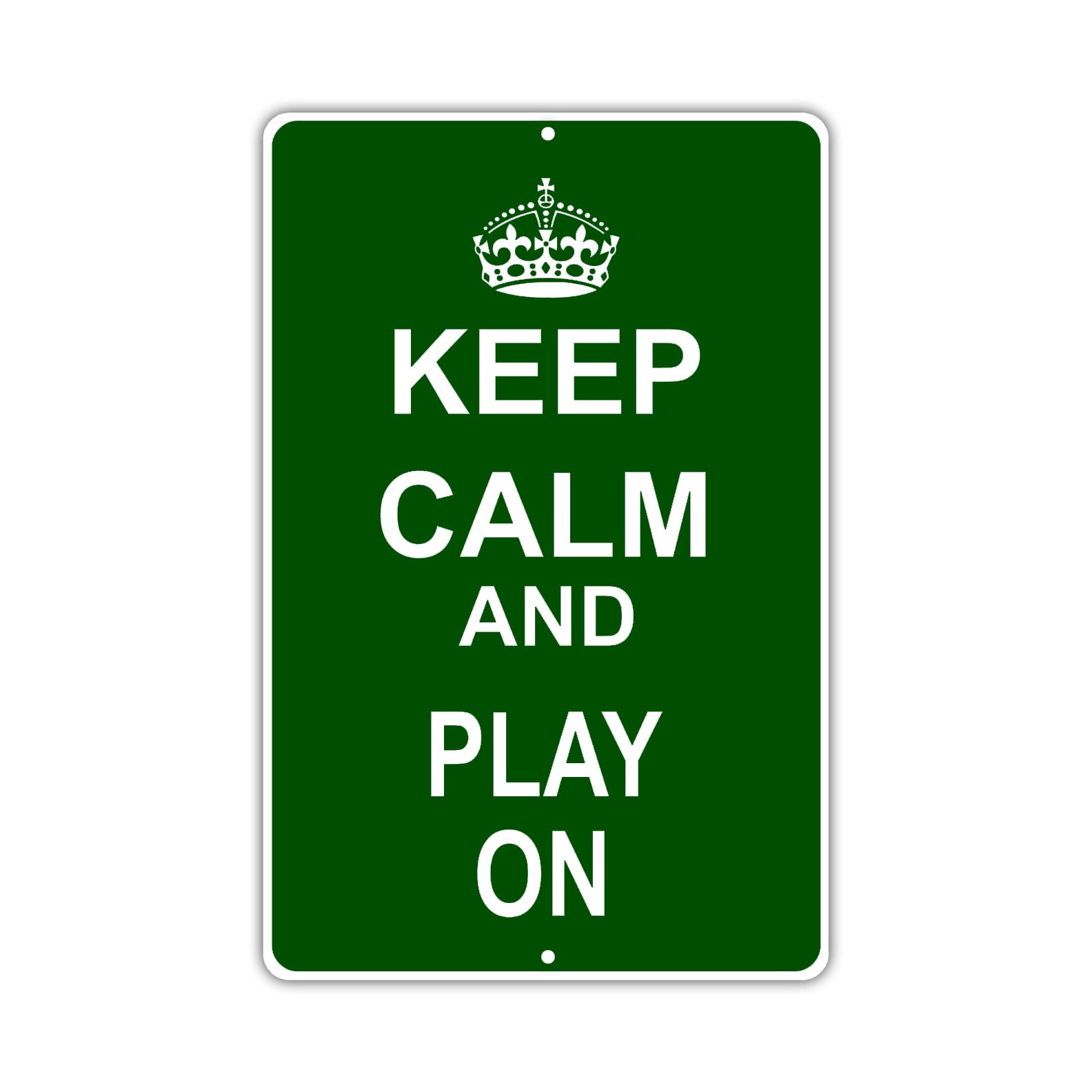 Keep Calm And Play On With Humor Jokes Funny Gags Novelty Caution Alert Warning Aluminum Sign