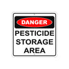 Danger Pesticide Storage Area Osha Aluminum Metal Sign Plate