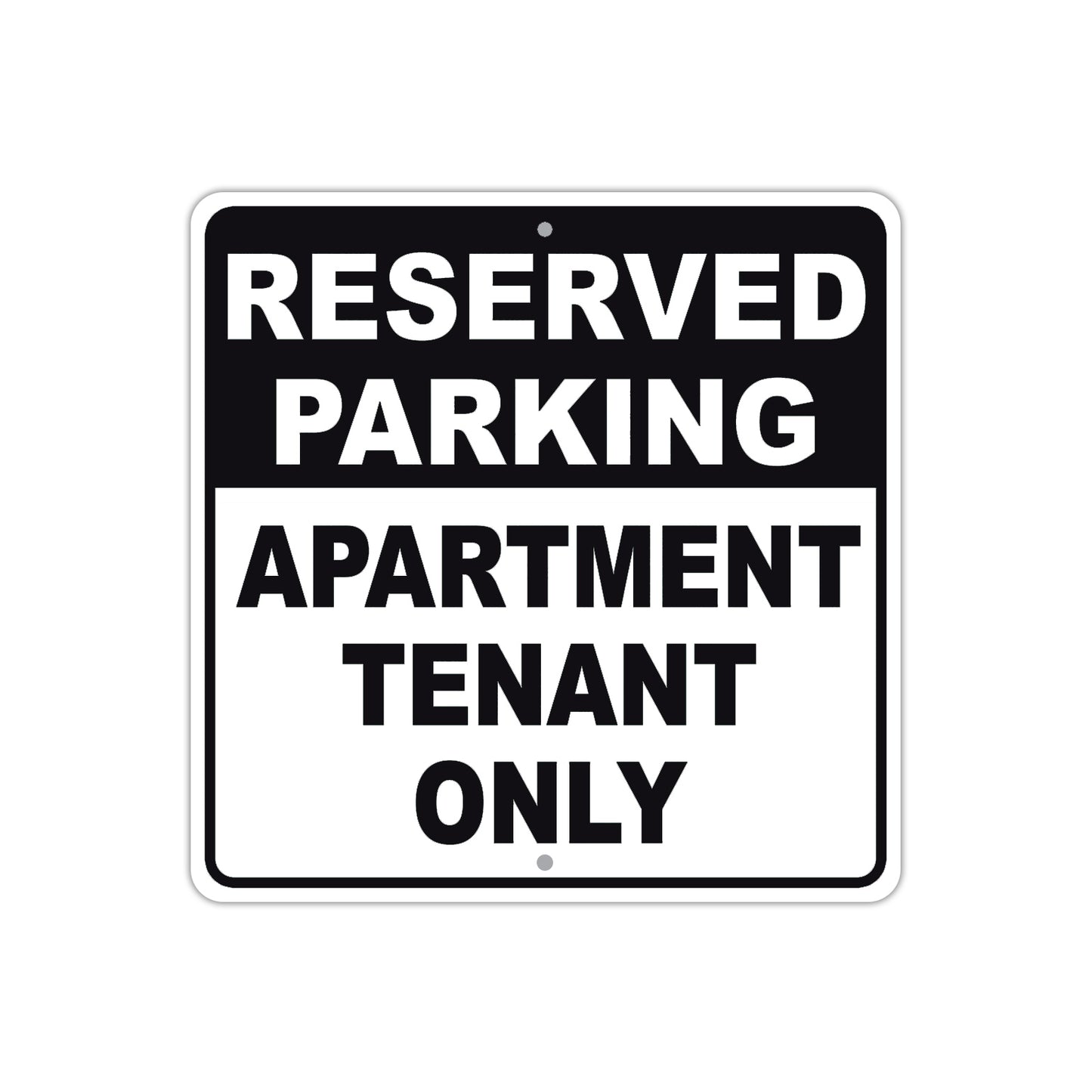 Reserved Parking For Apartment Tenant Only Aluminum Metal Sign Plate